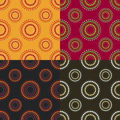 Tiled Seamless Circle Pattern Background