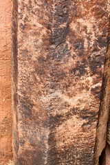 Inscription at the inner doorway of Prasat Muang Tam Sanctuary
