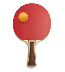 Ping pong paddles and balls