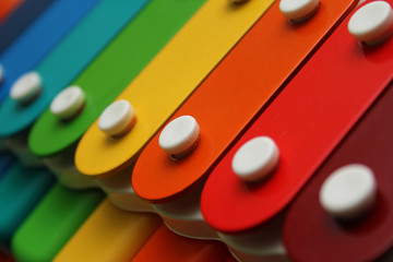 colorful xylophone - obrazy, fototapety, plakaty