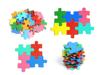 Fototapeta premium Jigsaw Puzzle Pieces
