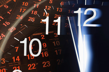 Calendar and Clock Face