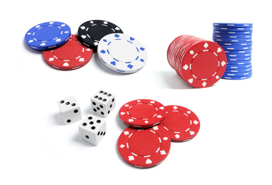 Poker Chips and Dice