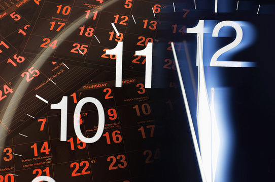 Calendar and Clock Face