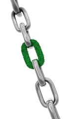 Obraz premium chaîne avec maillon végétal