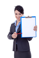 showing where to sign on a clipboard