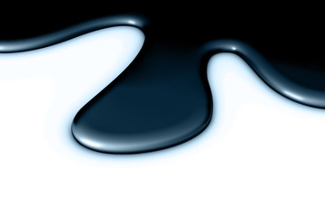 dark blue metallic smudge on white background