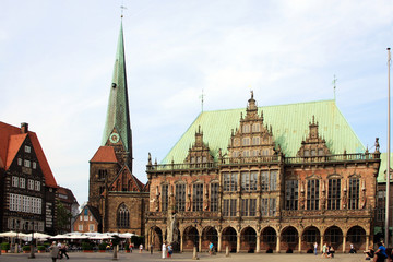 Fototapeta premium Rathausplatz von Bremen 221