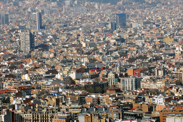 Fototapeta na wymiar Vue générale de Barcelone