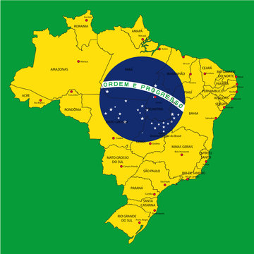Brasilien als Flagge