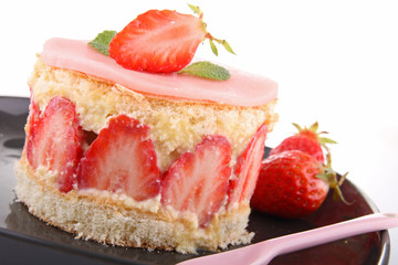 dessert aux fraises, fraisier
