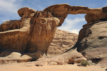 Arch in the Wadi Rum desert
