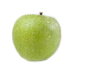 la pomme humide fraiche