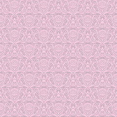 floral seamless pink damask background