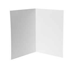 leaflet white blank paper template