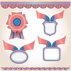 Various USA flag products. Election utilities