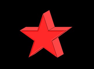 Fototapeta premium estrella roja 1