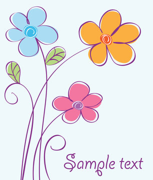 Cute floral card