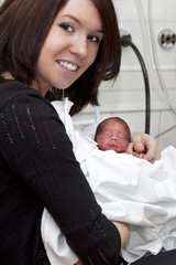 mum with premature baby