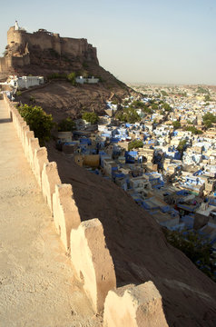 Vue de Jodhpur, la ville bleue - Inde