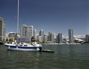 Waterfront at Vancouver in British Columbia Canada