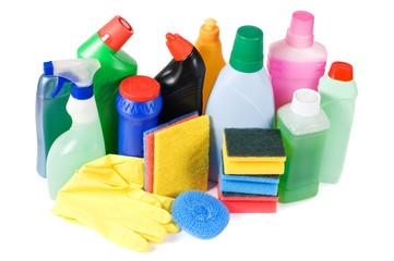 Assortment of means for cleaning isolated