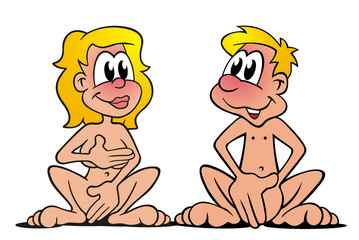 Obraz premium Adam & Eva