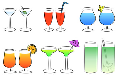 set cocktails