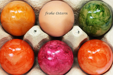 Ostergruss im Eierkarton