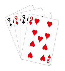 Playing cards - nine (poker)