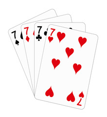 Playing cards - seven (poker)