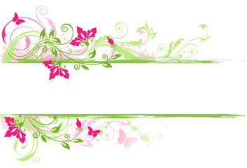 Obraz premium green floral background