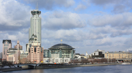 Moscow, view from the bridge Novospassky