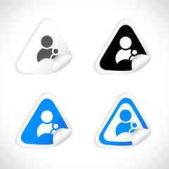 Stickers for web. Vector.