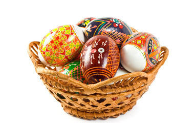 Ukrainian folk patterns Easter eggs