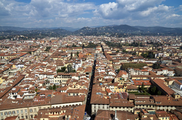 Fototapeta na wymiar Florencja, widok na miasto 2