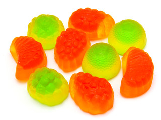 Fruit candy multi-colored all sorts, a background