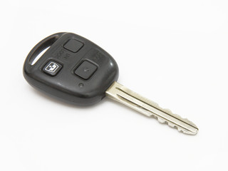 Car key, object isolated on white background .