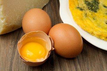 frittata con spinaci