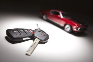 Car Keys and Sports Car