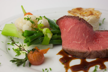 Roastbeef mit Gemüse