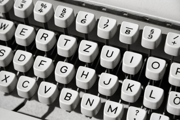 Typewriter, close-up