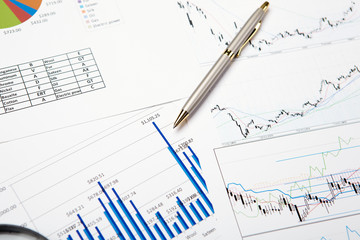 financial charts and graphs