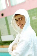 Guy in bathrobe