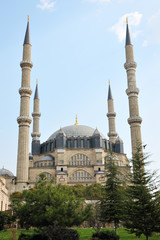 Fototapeta na wymiar Front of Selimie mosque in Edirne