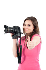 Junge Fotografin