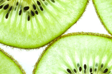 Naklejka na ściany i meble section of kivi fruit