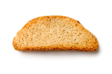 Dried crust isolated on white