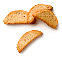 Bread isolated on white
