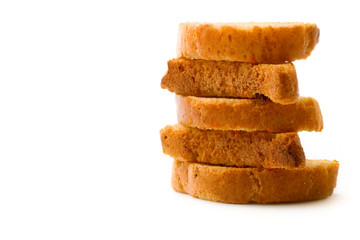 Bread isolated on white